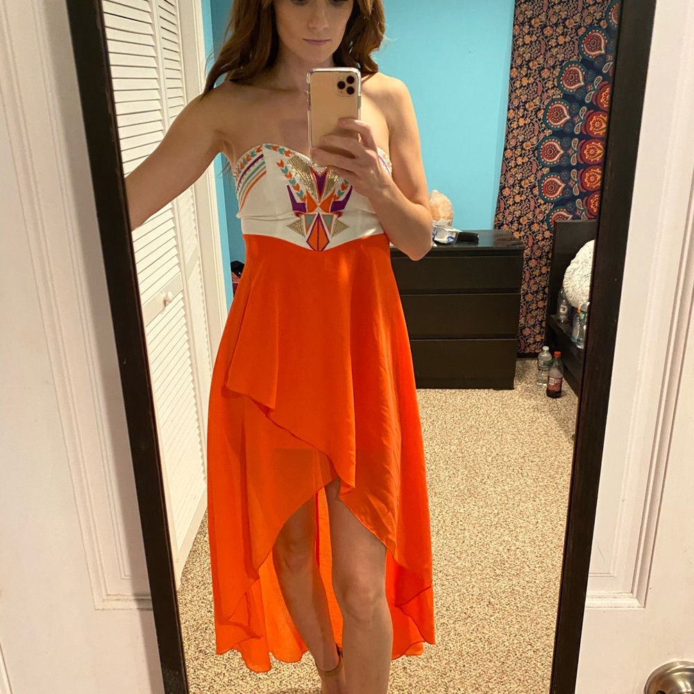 Pink Eve high low dress